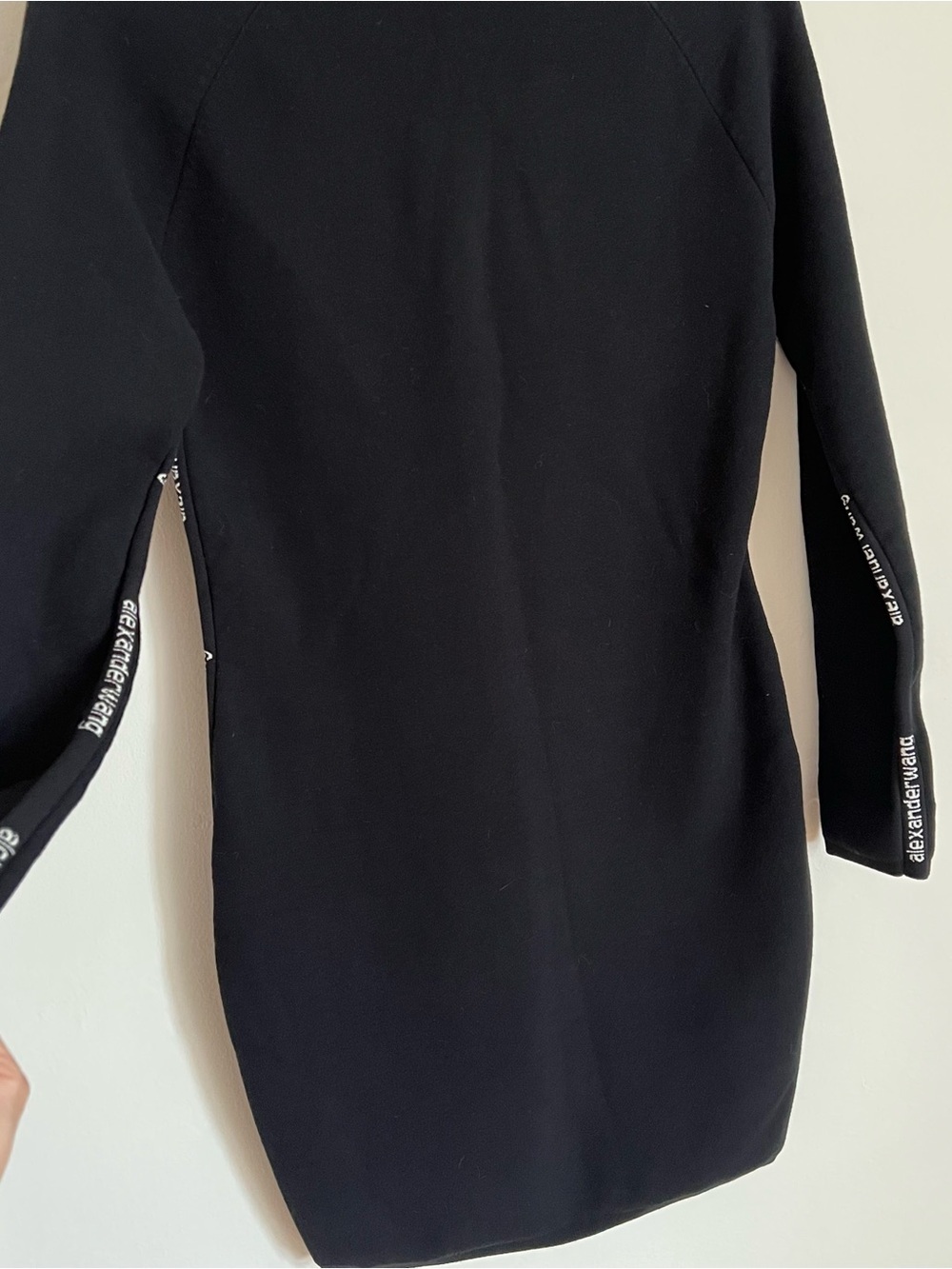 NWT Alexander Wang Logo Jacquard Trim Turtleneck Dress - Picture 8 of 9